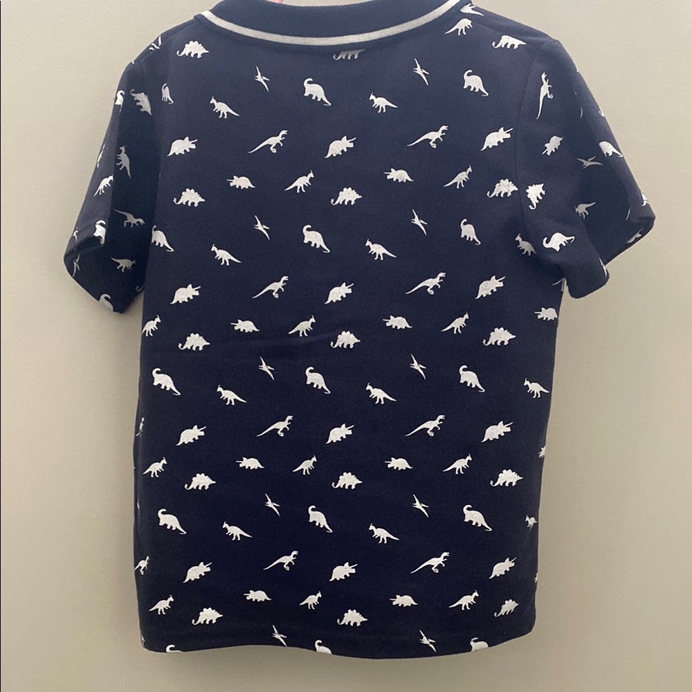 Dinosaur Print Kids Polo Shirt and shorts coord set 6Y - Picture 5 of 9